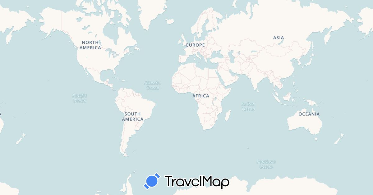 TravelMap itinerary: driving, hiking in Belgium, France, Netherlands (Europe)